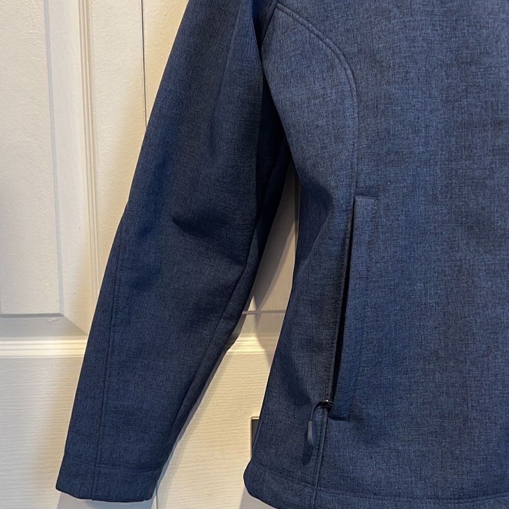 Kirkland Blue Water Repellent‎ Soft Shell Zip Up Lined Jacket Size M - Picture 7 of 15